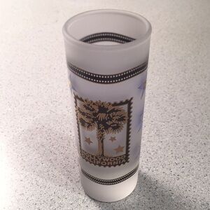 NEW Vintage Hollywood California Frosted 2 oz Tall Shooter Shot Glass